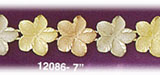 14K Tri Color Gold Hawaiian Plumeria Bracelet