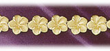 14K Yellow Gold Plumeria Flower Bracelet