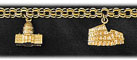 14K Gold Landmark Charm Bracelet