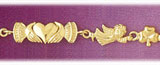 14K Gold Claddah & Angels Bracelet