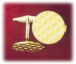14K Gold Round Cufflinks