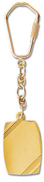 14Kt Gold Keychain Etched