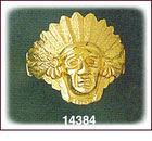 14K Gold American Indian Ring