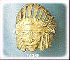 14K Gold American Indian Men