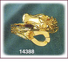 14Kt Gold Horse Ring