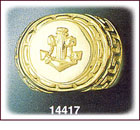 14K Gold Anchor Ring
