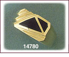 14K Gold Onyx Ring
