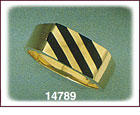 14K Gold Man Onyx Ring