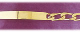5MM 14K Gold Mens ID Bracelet