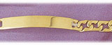 6MM 14K Gold Mens Link ID Bracelet