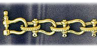 9mm 14K Gold Shackle Men