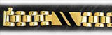 6mm 14K Gold Men's Black Onyx Bracelet