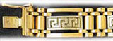14mm 14K Two Tone Gold Fancy Men