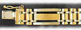 11mm 14K Two Tone Gold Fancy Men