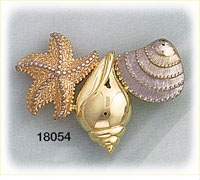 14K Gold Tri Color Nautical Slide