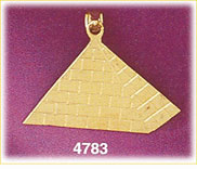14Kt Gold Egyptian Pyramid Pendant