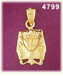 14Kt Gold Egyptian Pharaoh Charm