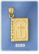 14K Gold Holy Bible Pendant
