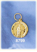 14K Gold Saint Jude Charm