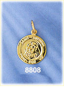 14K Gold Saint Anthony Pray For Us Coin Charm