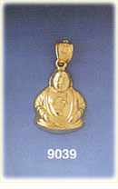 14K Gold Buddha Spiritual Leader of Enlightenment Charm