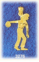 14K Gold Bowling Bowler Charm