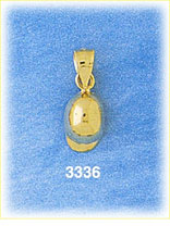 14K Gold 3D Baseball Cap Charm