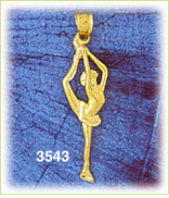 14K Gold Gymnastics Charm
