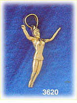 14K Gold Synchronized Swimming Charm
