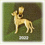 14K Gold 3D Boxer Charm