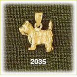 14K Gold 3D Maltese Charm