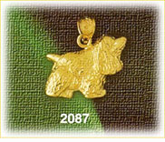 14K Gold Cocker Spaniel Charm