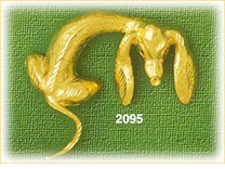 14K Gold Long Dachshund Charm