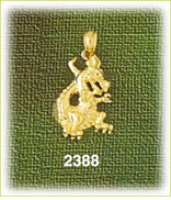 14K Gold Mythical Dragon Charm
