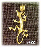 14K Gold Reptile Charm
