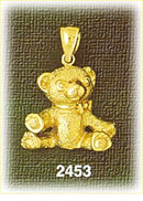 14K Gold Open Armed Teddy Bear Charm
