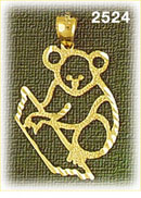 14K Gold Koala Charm