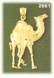 14K Gold Camel Charm