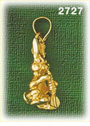 14K Gold Cotton Tail Rabbit Charm