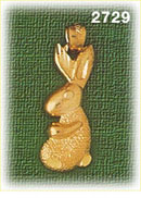 14K Gold Sitting Rabbit Charm