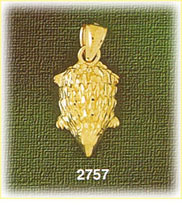 14K Gold Hamster Charm