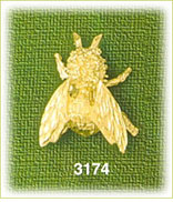 14K Gold Fly Insect Charm