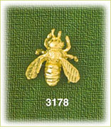 14K Gold Bumble Bee Insect Charm