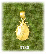 14K Gold Lady Bug Charm