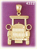 14K Yellow Gold Ford Model T Car Charm