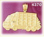 14Kt Yellow Gold Truck Charm