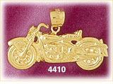 14K Yellow Gold Motorcycle Cruiser Charm