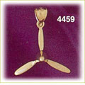 14K Yellow Gold Helicopter Propeller Charm