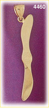14K Yellow Gold Propeller Charm