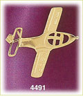 14K Yellow Gold USAF Air Force Plane Charm